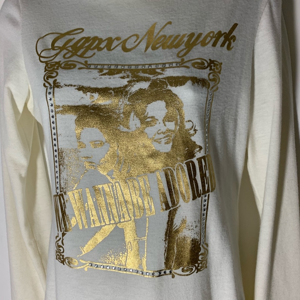 GGPX New York “WE WANNA BE ADORED mock neck top M